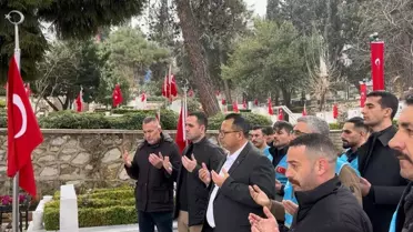 Bayram öncesinde şehitler unutulmadı