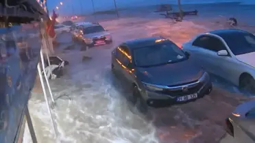 Hatay'da Fırtına ve Yükselen Dalgalar