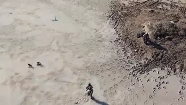 Aksaray'da Kaçak Avcılar Dronu Vurdu