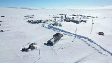 Kars'ta Yoğun Yağış ve Kar Manzaraları