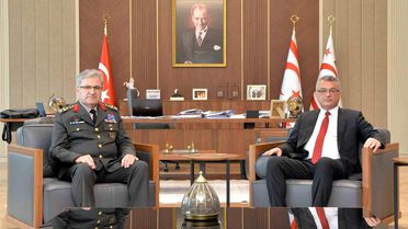 KKTC Cumhurbaşkanı Erhürman, Orgeneral Tokel ile Görüştü