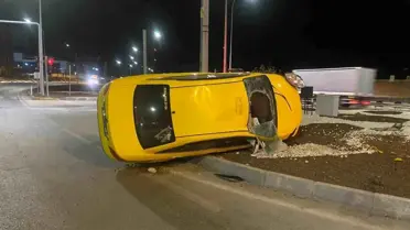 Afyonkarahisar'da Taksi Kazası