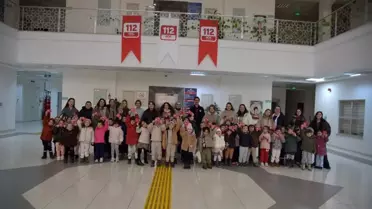 Miniklerden 112 Acil Çağrı Merkezi'ne ilgi