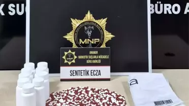 Mersin'de Uyuşturucu Hapla Yakalanan Şüpheli Tutuklandı