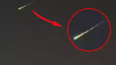 Uşak'ta gökyüzünde parlak bir cisim görüldü