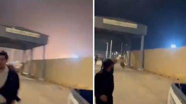 Irak'taki petrol sahasına İHA saldırısı! Büyük panik kameralarda