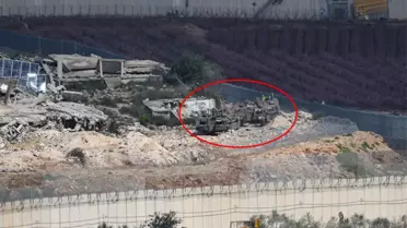 İsrail'in Lübnan'a düzenlediği kara harekatından ilk görüntü