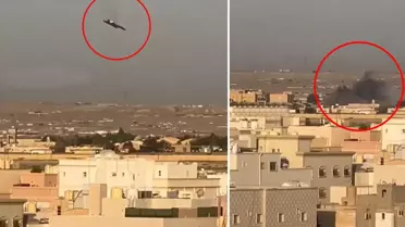 Kuveyt'te 'dost ateşiyle' düşürülen ABD savaş uçağının görüntüleri ortaya çıktı