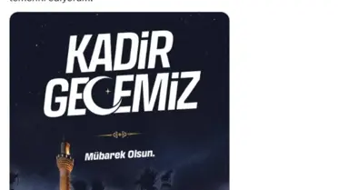 Özgür Özel'den Kadir Gecesi Mesajı