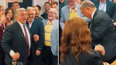 Seçimi kazanınca kendinden geçti