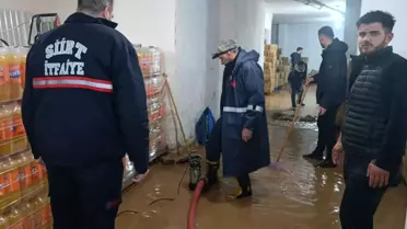 Siirt'te Sağanak Yağış Sel ve Su Baskınlarına Neden Oldu
