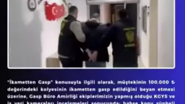 Bingöl'de Kolye Hırsızı Tutuklandı