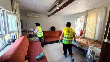 Kepez'den şehit ve gazi evlerinde bayram temizliği