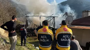 Tosya'da Samanlık Yangını