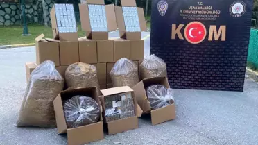 Uşak'ta Kaçak Tütün Operasyonu