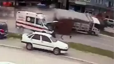 Samsun'da Feci Ambulans Kazası