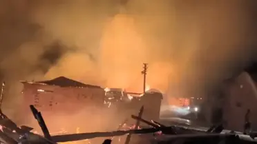 Bolu'da Yangın: 4 Ev ve 8 Samanlık Yandı