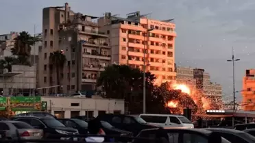 İsrail 15 katlı binayı yerle bir etti