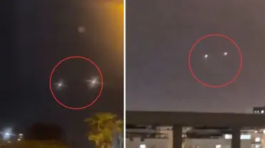 İsrail'de korku dolu gece! Hizbullah roketleri böyle görüntülendi