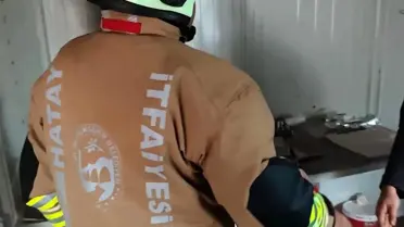 Kumlu'da ev yangını