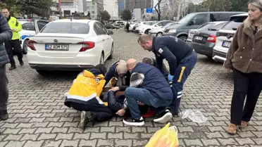 Ordu'da geri manevra yapan otomobilin çarptığı kadın yaralandı