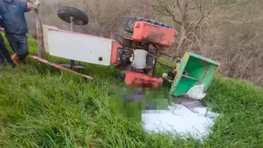 Traktör Devrildi: 55 Yaşındaki Sürücü Hayatını Kaybetti