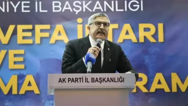 AK Parti Genel Başkan Yardımcısı Yayman'dan Osmaniye'de Açıklamalar