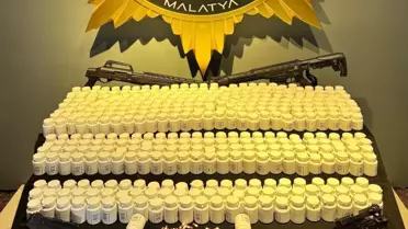 Malatya'da uyuşturucu ve silah operasyonu