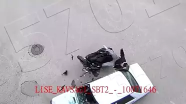 Amasya'da Motosiklet-Otomobil Çarpıştı