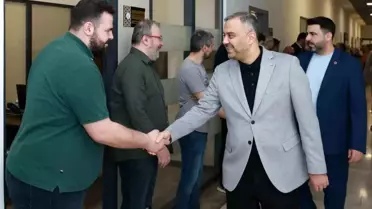 Başkan Toptaş belediye personeliyle bayramlaştı