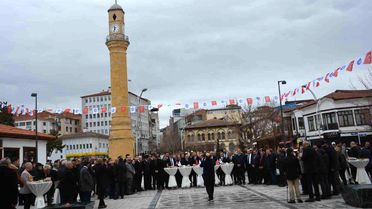 Çorum'da bayramlaşma törenine yoğun katılım