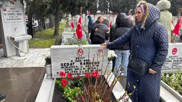 Edirnekapı Şehitliği'nde hüzünlü bayram