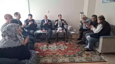 Hisarcık'ta şehit ailesi ve gazilere bayram ziyareti