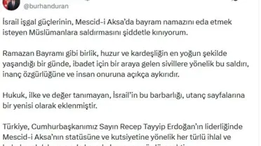İLETİŞİM Başkanı Duran: İsrail'in Mescid-i Aksa'daki Saldırısını Kınıyorum