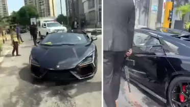 Kendi memleketinde silahlı korumalarla geziyor