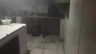 Siirt'te Yemek İşletmesinde Yangın