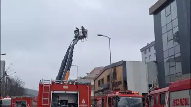 Ataşehir'de Metal İmalathanesinde Yangın