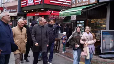 Başkan Ergin bayramda esnaf ve vatandaşlarla buluştu