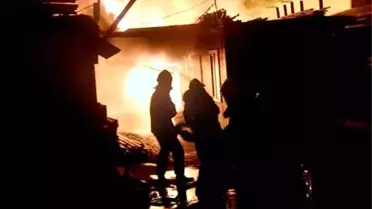 Bodrum'da Konteyner Yangını