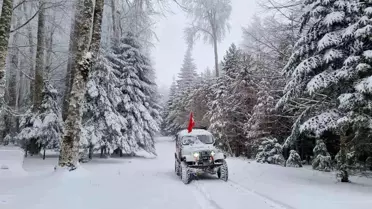 Kazdağları Beyaza Büründü