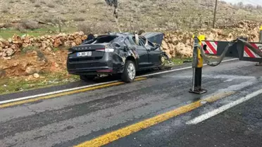 Midyat'ta Takla Atan Araçta 3 Yaralı
