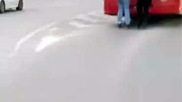 Kahramanmaraş'ta Tehlikeli Paten Yolculuğu