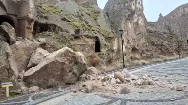 Soğanlı Vadisi'nde Kaya Kopması: Güvenlik Önlemleri Artırıldı