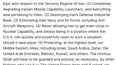 Trump: İran'a yönelik askeri çabaları azaltmayı düşünüyoruz