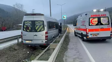 Samsun'da minibüs kazası: 4 yaralı