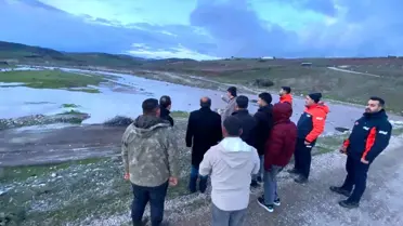 Kilis'te Traktörle Mahsur Kalan Kişi Kurtarıldı