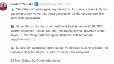 Ulusal Su Planı ile Su Verimliliği Seferberliği