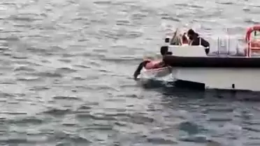 Amasra'da Denize Giren Kadın Kurtarıldı