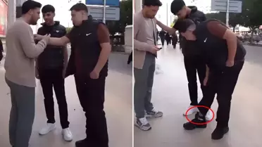 Röportaj yapan kişiyi tehdit etti: Bir daha böyle giyinme, delik deşik ederim