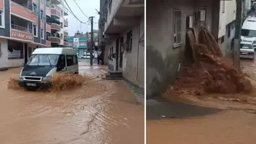 Şanlıurfa'da sağanak yağış sele dönüştü, ev ve oteli su bastı